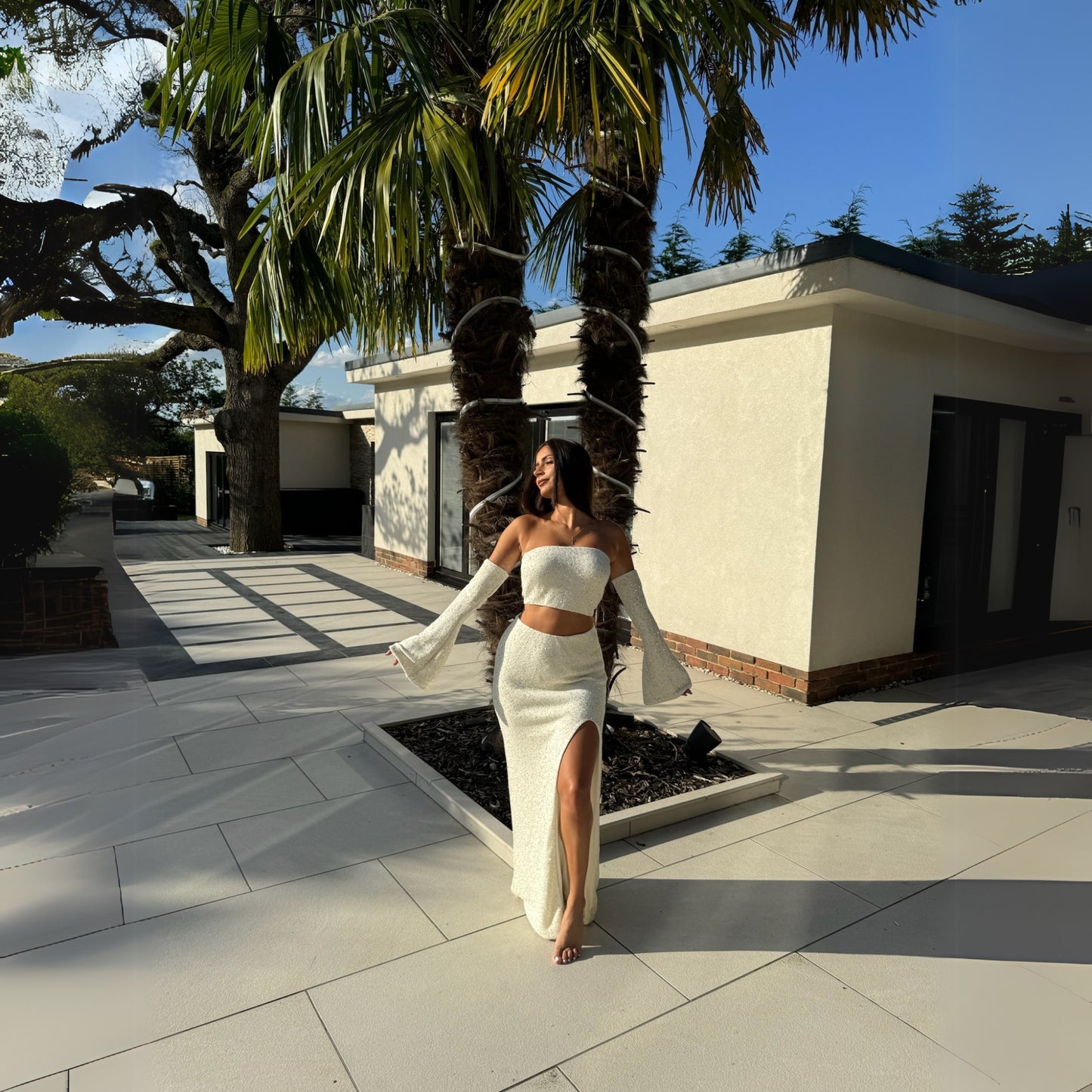 Angel Maxi Split Skirt