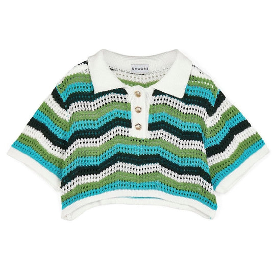 Suki Crochet Polo Top