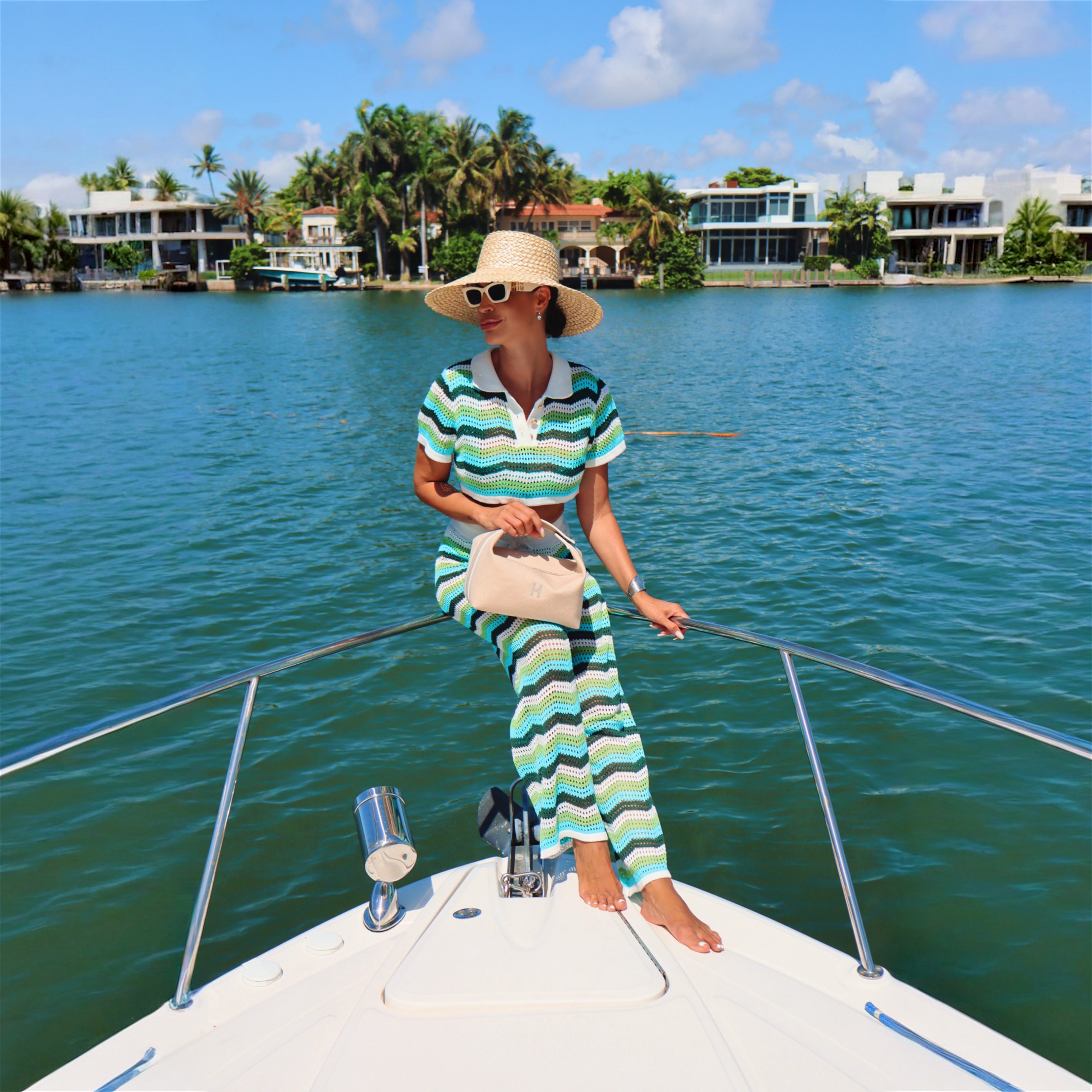 Suki Crochet Polo Top