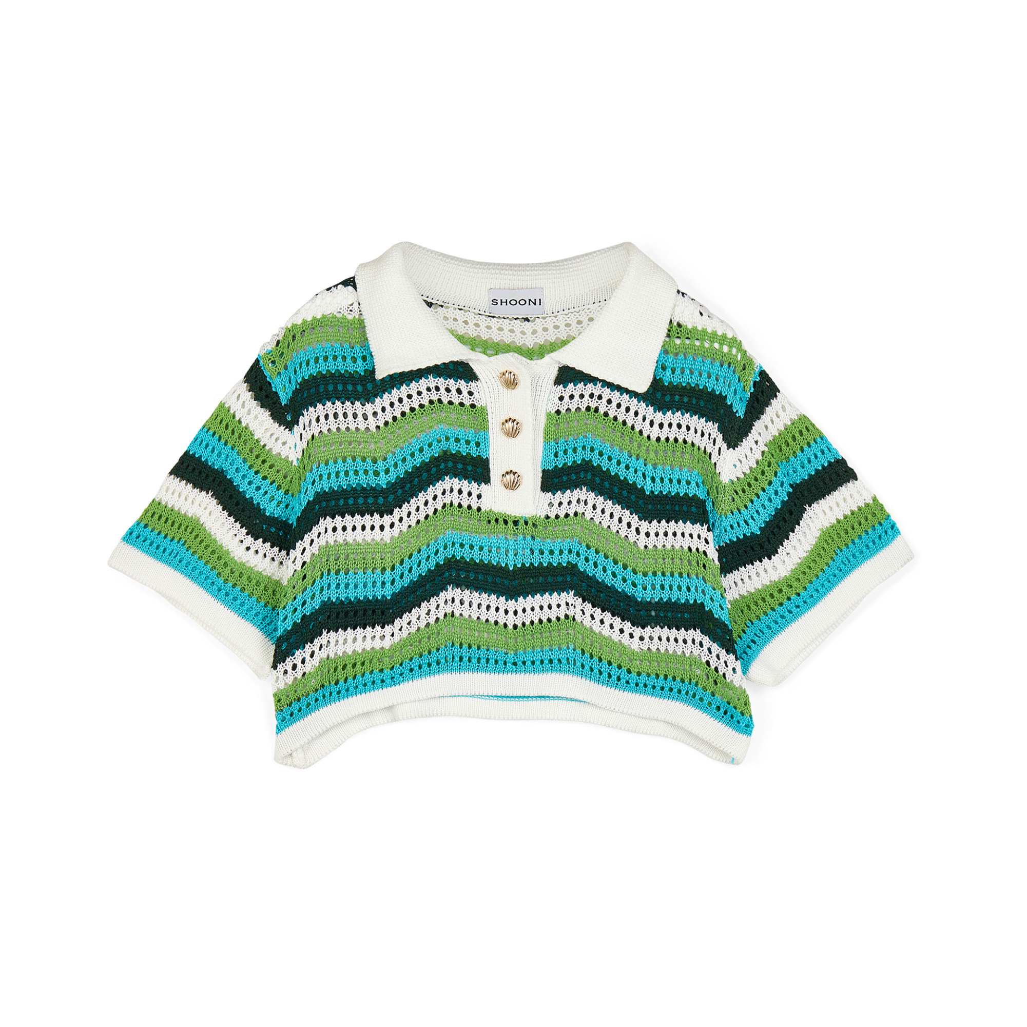 Suki Crochet Polo Top