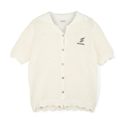 Shooni Crochet Oversized Shirt