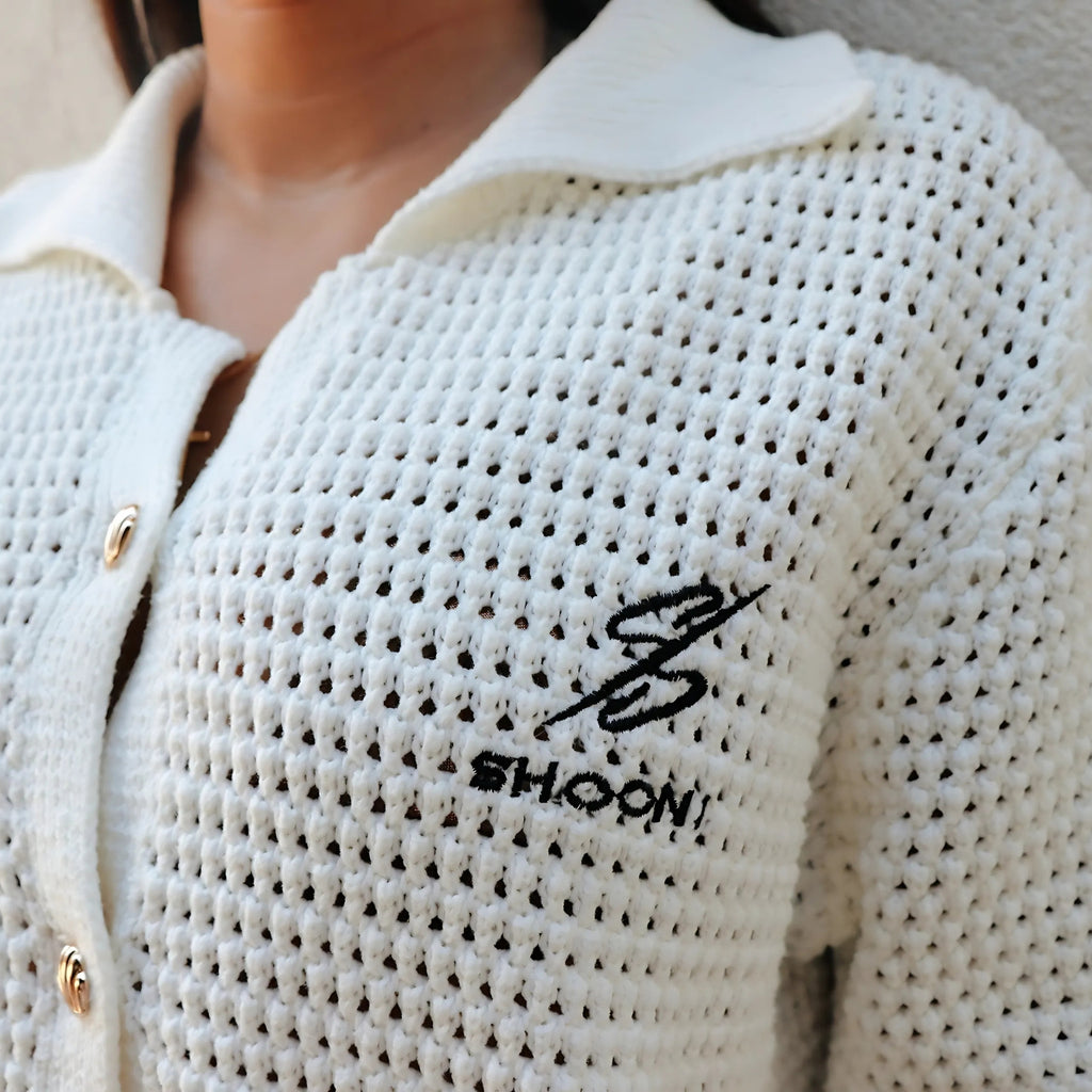 Shooni Crochet Oversized Shirt