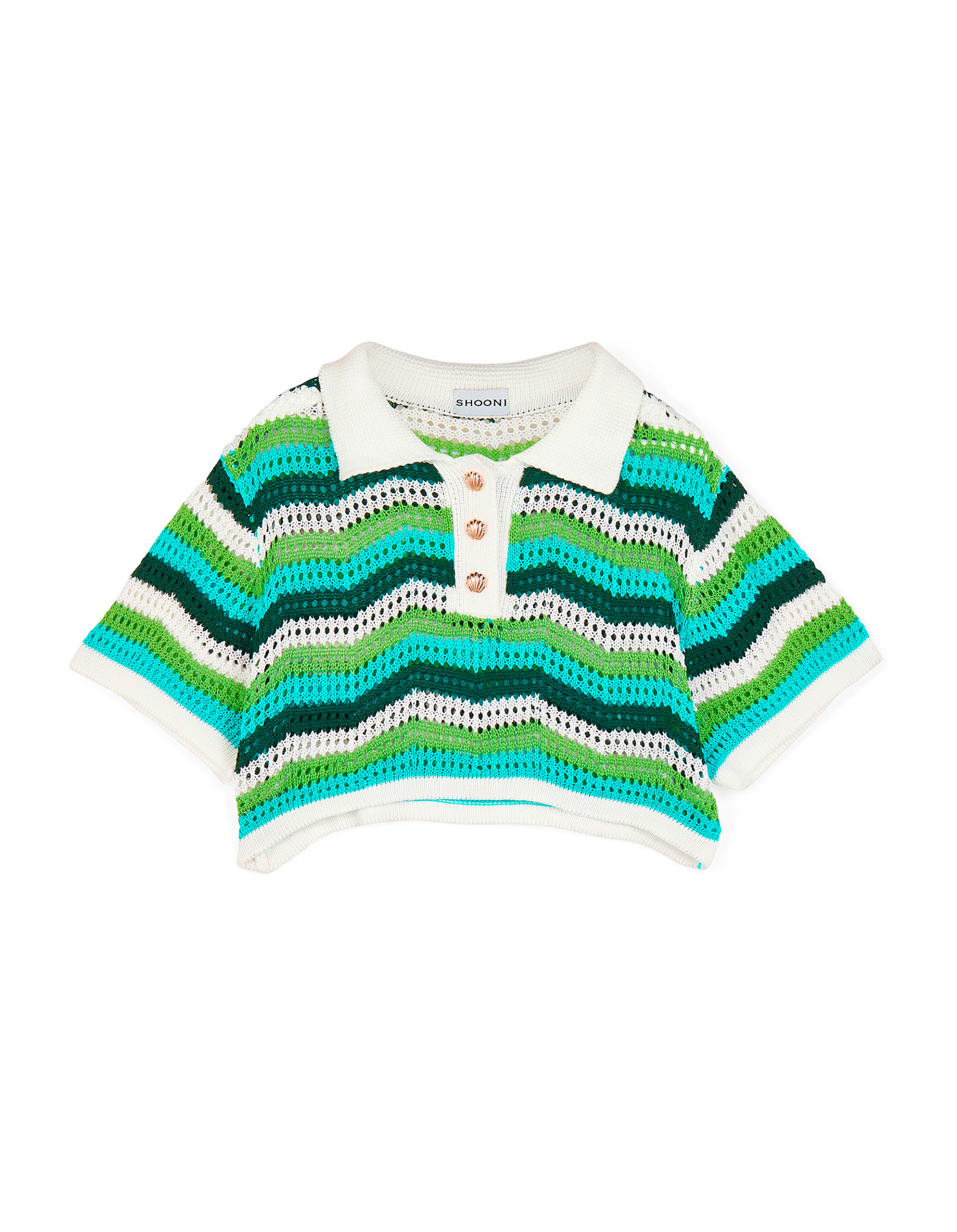 Suki Crochet Polo Top