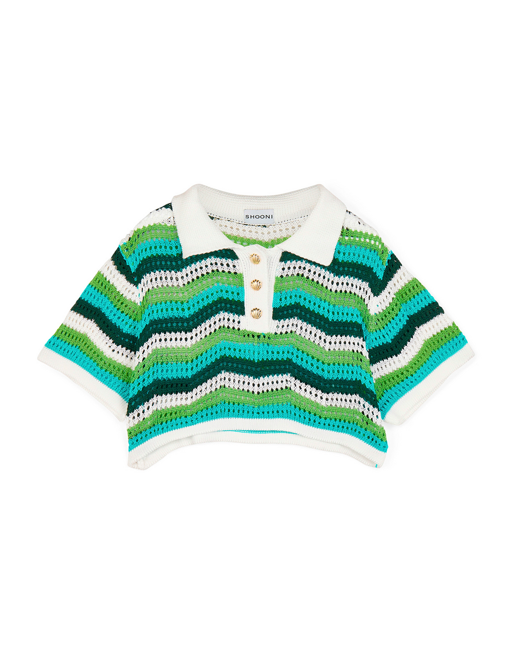 Suki Crochet Polo Top